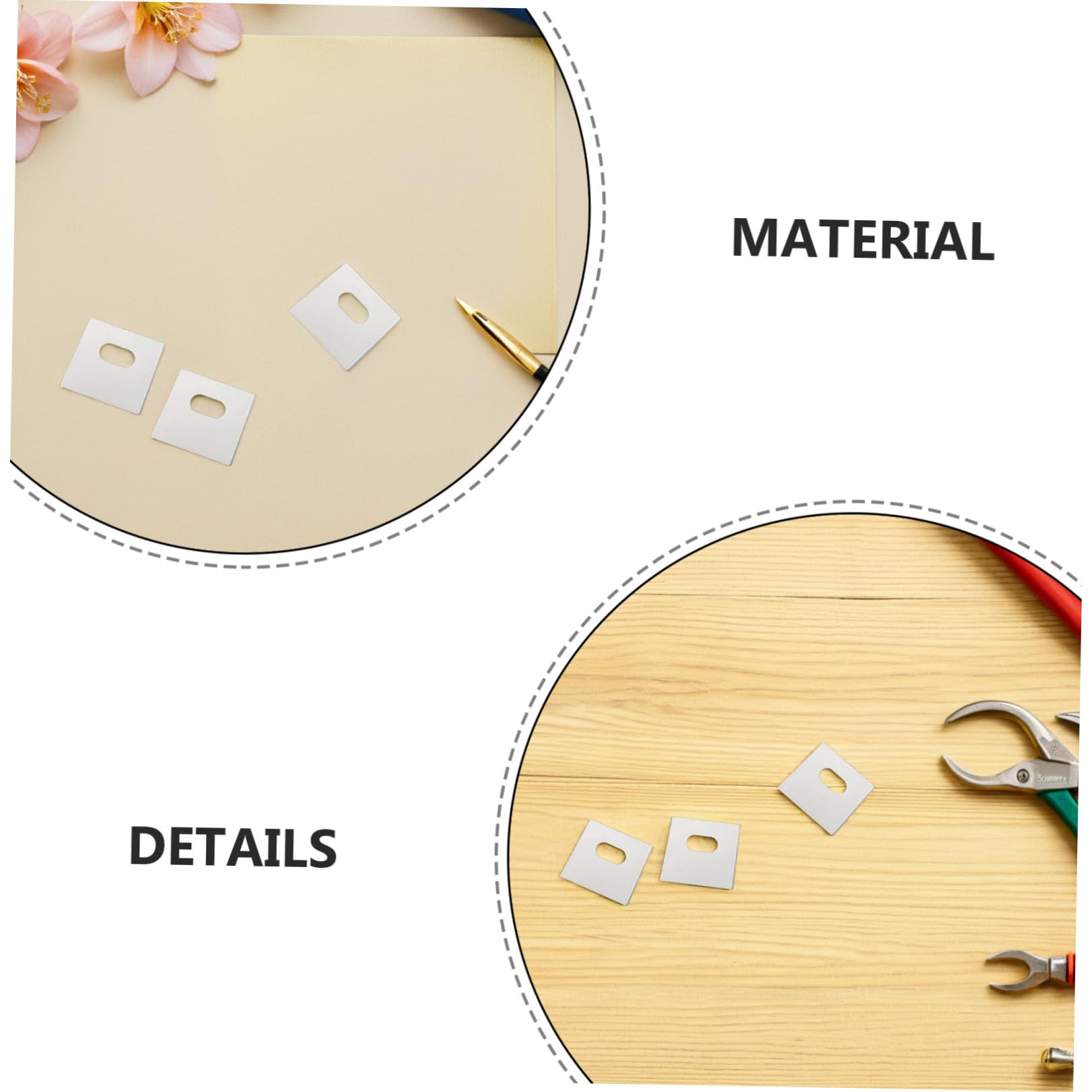 Pestañas de Reparación 60 Piezas PVC Persianas Verticales | Blanco, Adhesivas, Repuesto para Lamas, Kit de Reparación y Fijadores para Persianas de Lamas Verticales