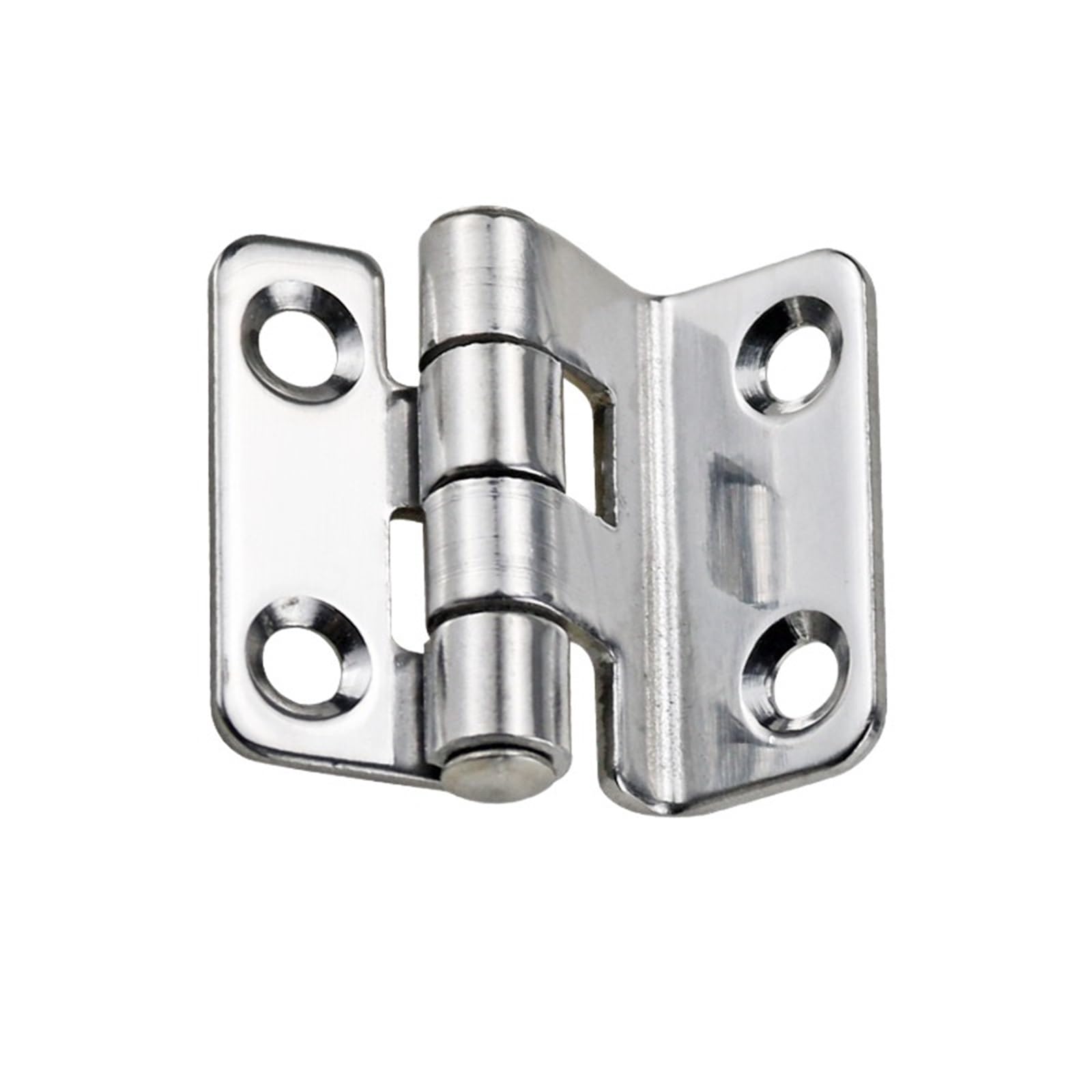 Folding Hinge of 304 Stainless Steel Equipment Cabinet Door with Right Angle Bending Hinge 1Pcs
