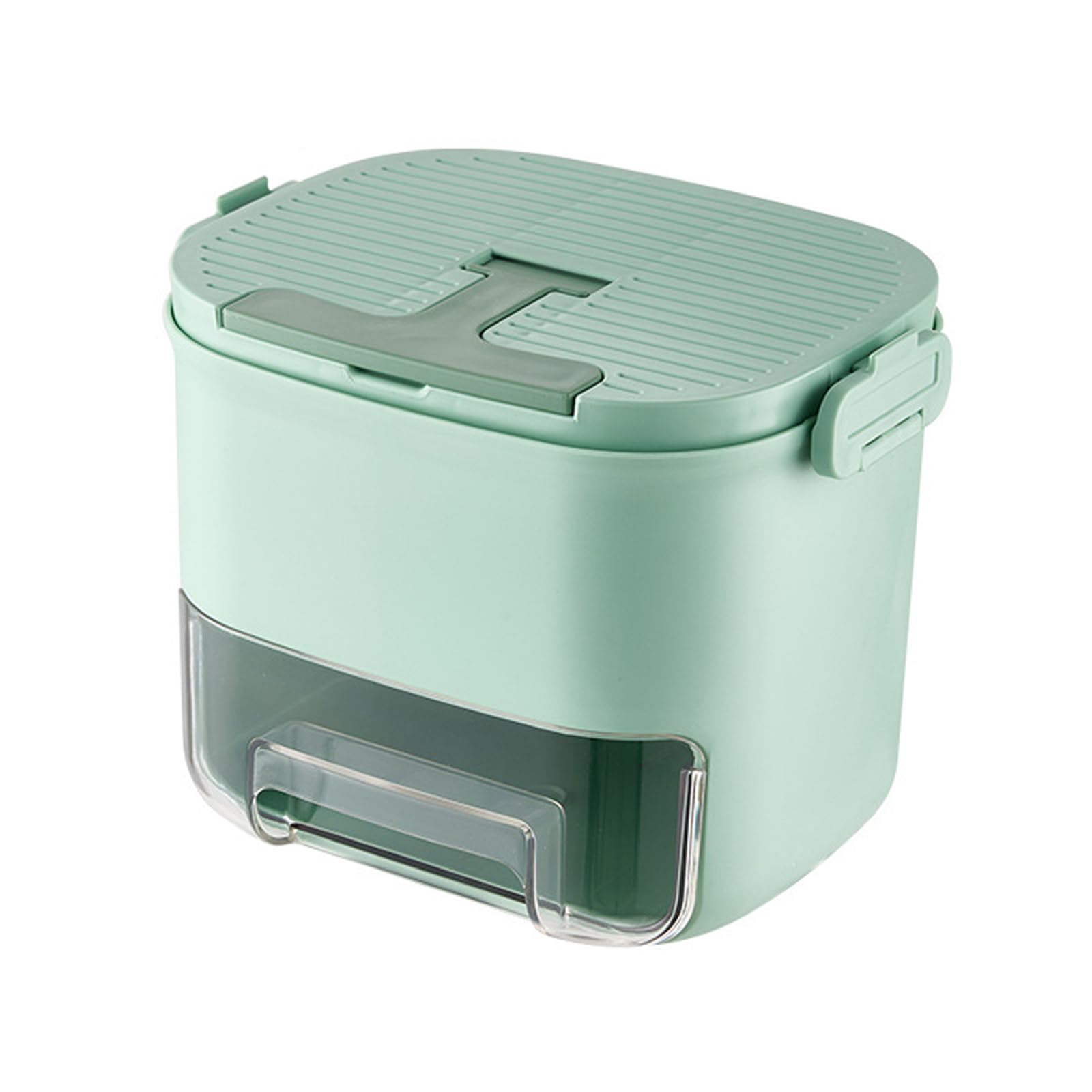 Dishwasher Safe Ice Cubes Maker Tray with Lid and Storage Bin Double Layer Ice Molds Set for Chilling Drink Freezer Cubes Trays
