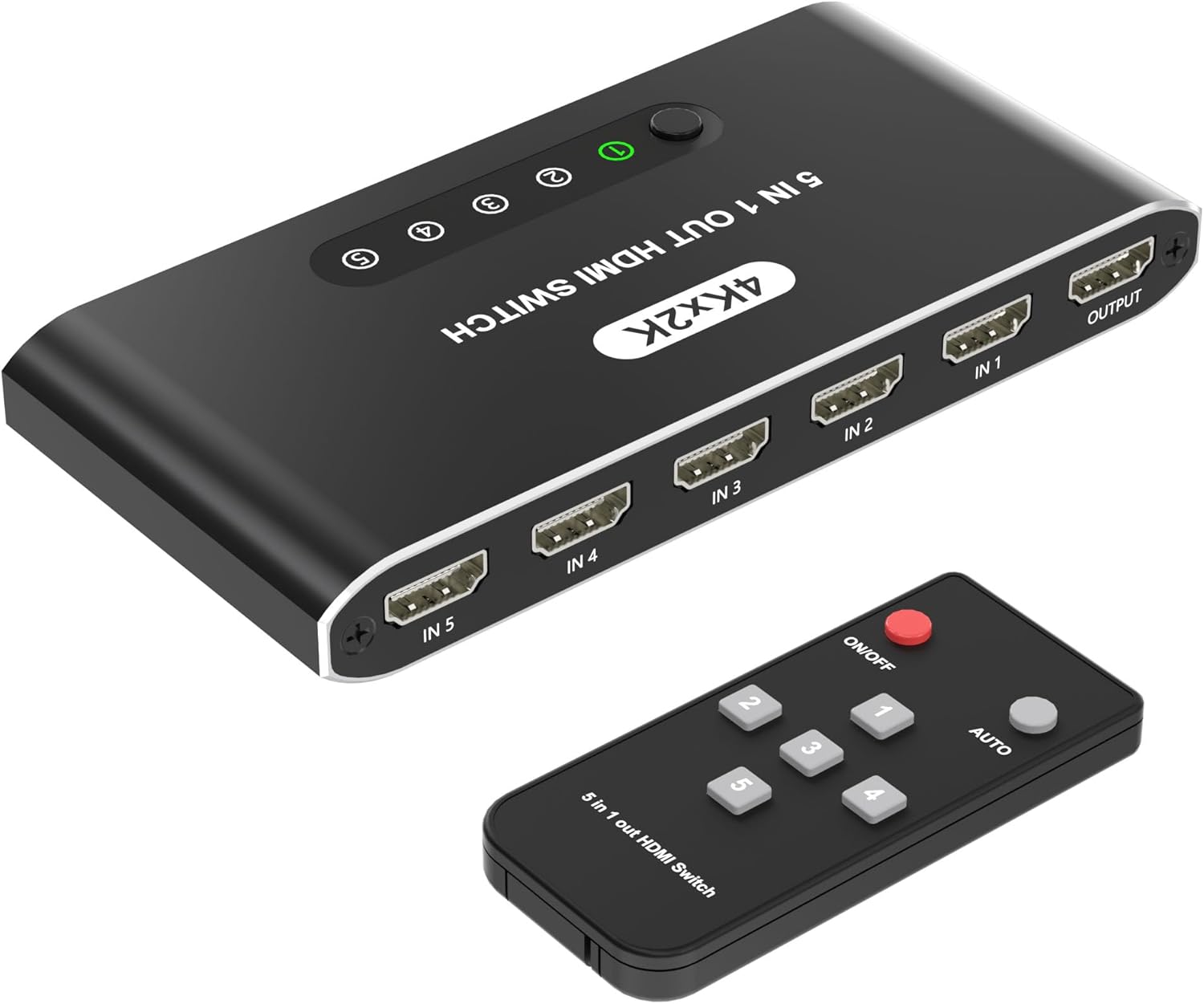 5 in 1 HDMIスイッチ リモート