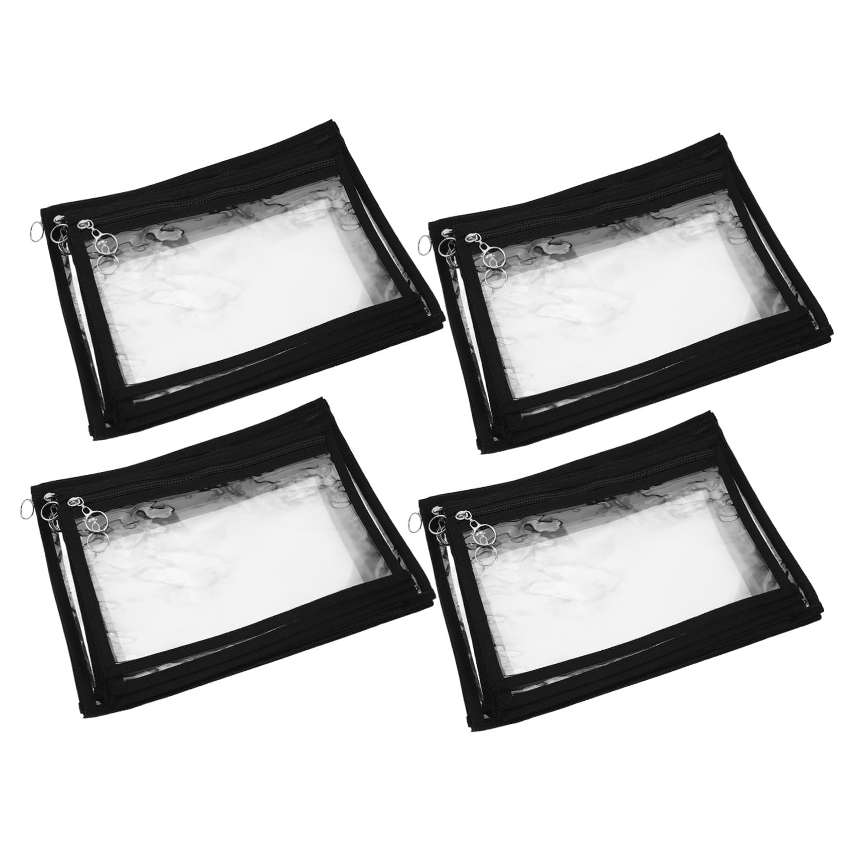 jojofuny 12stücke Durchsichtige Reißverschlusstasche Aus Pvc Transparente Dokumententasche Mit Reißverschluss Organizer-tasche Für Schreibwaren Make-up Oder Reisebedarf Und Robust Kompakte