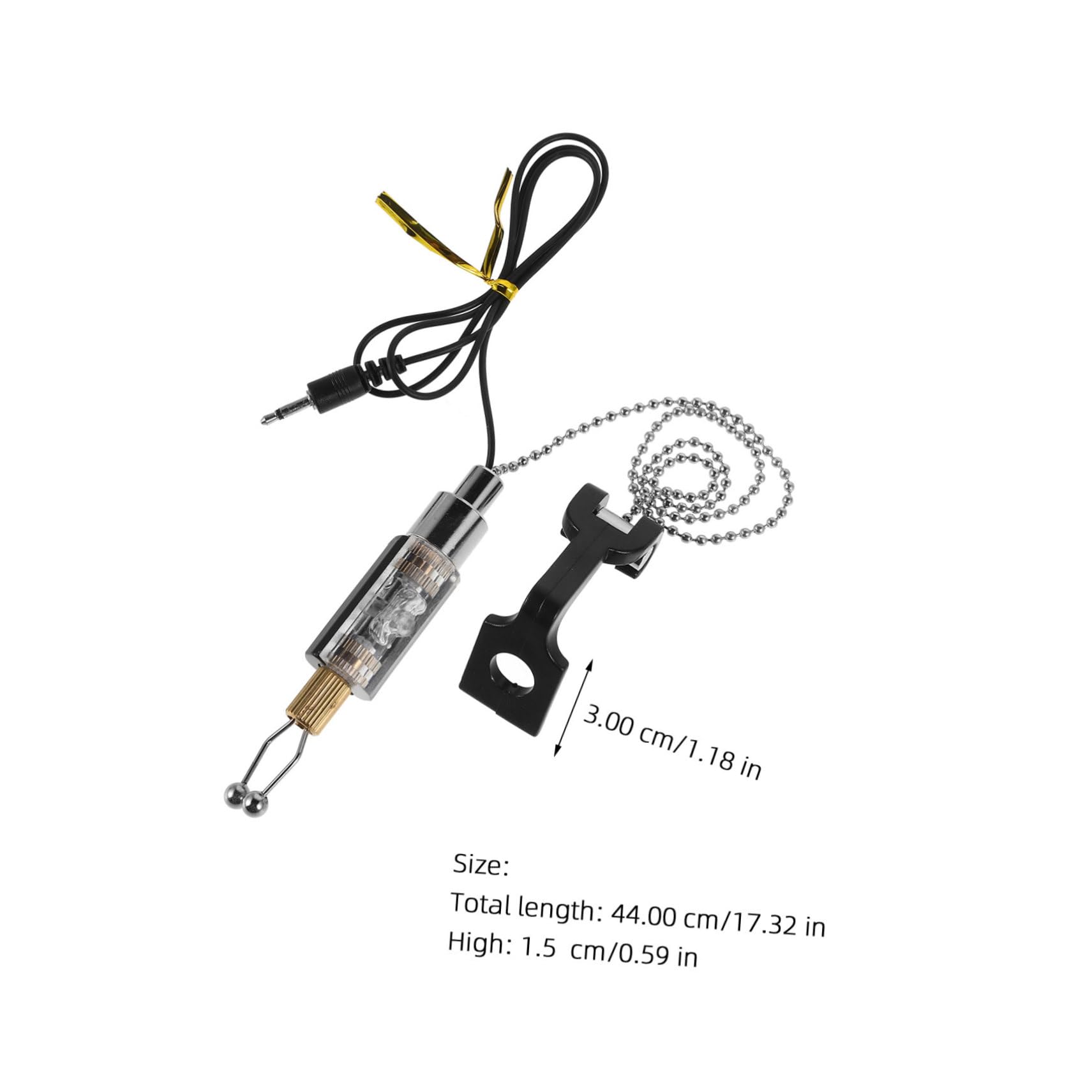 BESPORTBLE Sea ??Rod Signal Bells for Fishing Carp Fishing Bite Indicator Fishing Rod LED Light with Buzzer Bell Fishing Bells Fishing Bite Indicator with LED Fishing Pole Alarm Metal Black