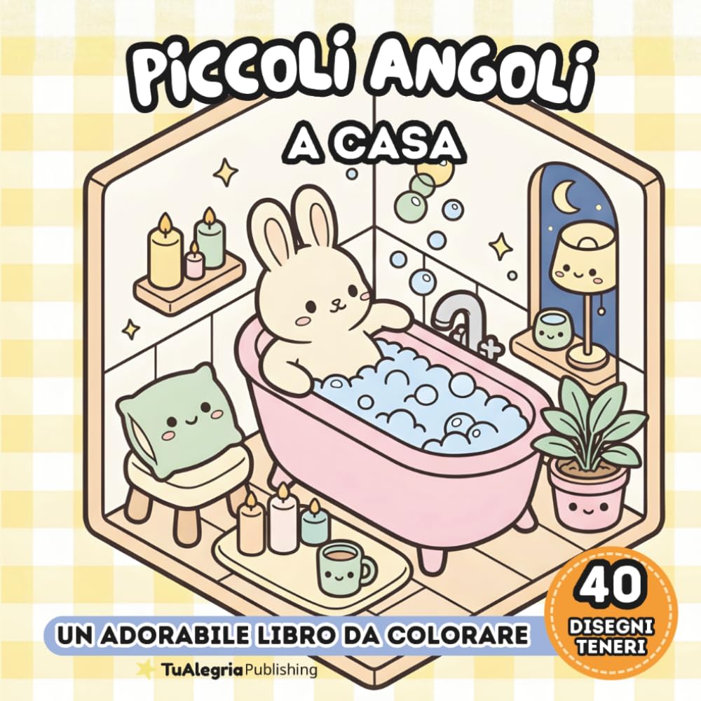 Piccoli Agnoli: A Casa: Un Adorabile Libro da Colorare