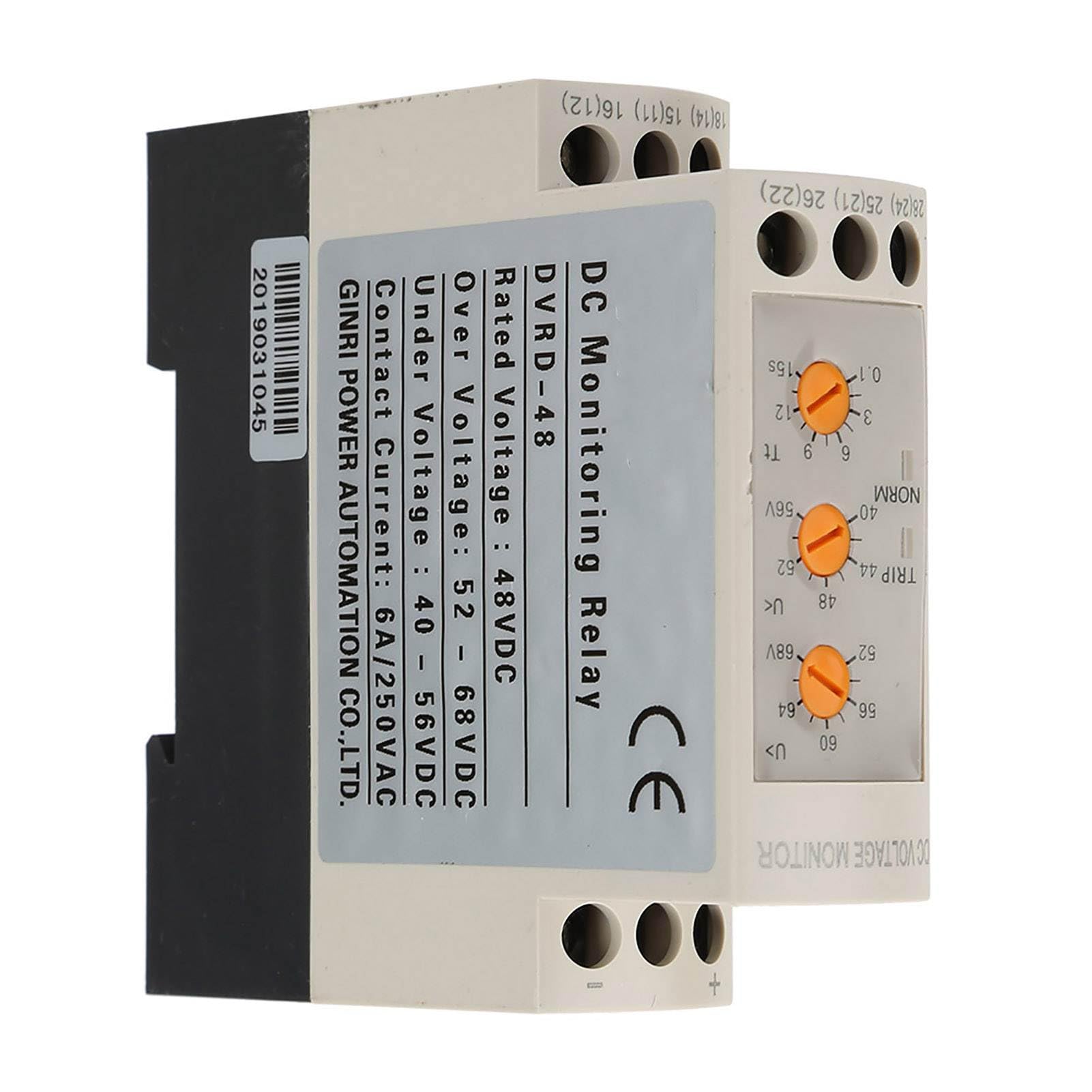 DC 12V / 24V / 36V / 48V Relais de tension, DVRD sur la tension et sous tension s s de relais Propriétaire de tension de rail Relay (Dc48v)