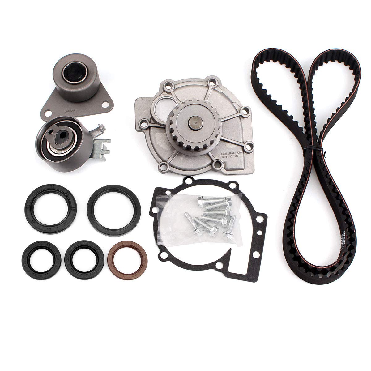 Buy AUCERAMIC Compitable Timing Belt Kit with Water Pump for VOLVO S60 S80 XC70 XC90 Engine