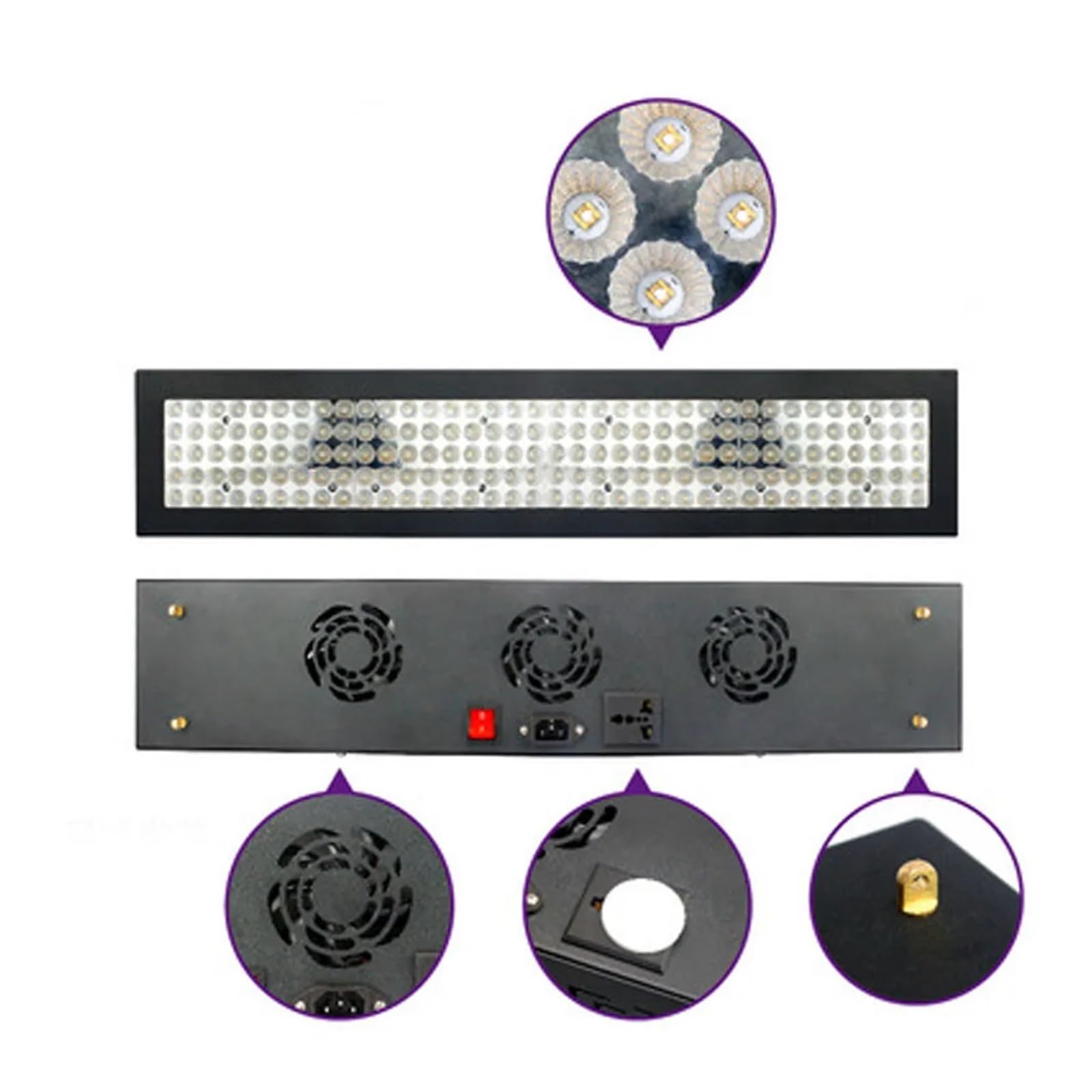 Lampada per polimerizzazione UV Lampada polimerizzante UV ultravioletta ad alta potenza da 4500 W 395nm 405nm 365nm Polimerizzazione della resina, inchiostro, macchina serigrafica, stampante 3D(405nm)