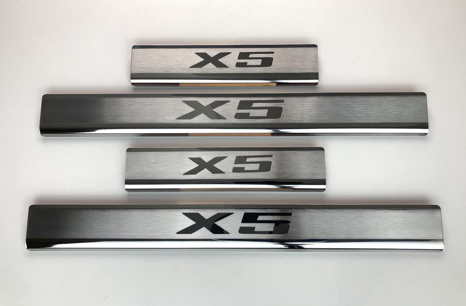 Para BMV X5 E53 2000 – 2006 umbral de umbral protector de puerta, 4 unidades, acero inoxidable