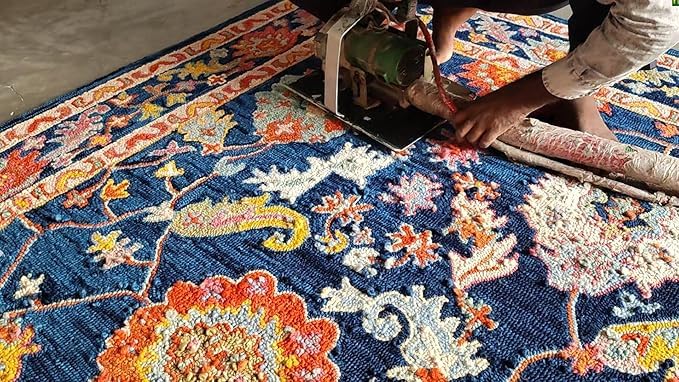 Image of Handmade Primium Collection Pure Woolen Carpet for Living Room,Bedroom and Hall (9 X 12) Feet Color Multi-9