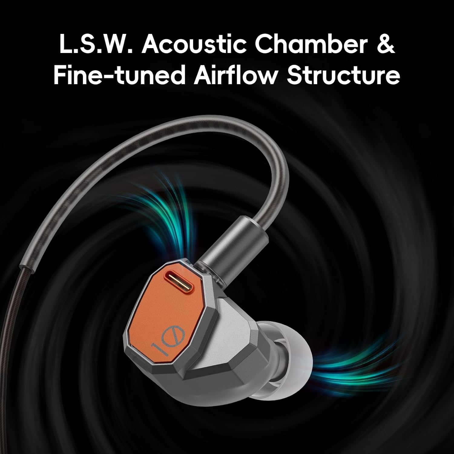 HiBy Yacht10 IEM φ10mm Dynamic Mg & Al Alloy Dome High Performance Low Distortion Dynamic 0.78mm 2-pin Detachable Earphones
