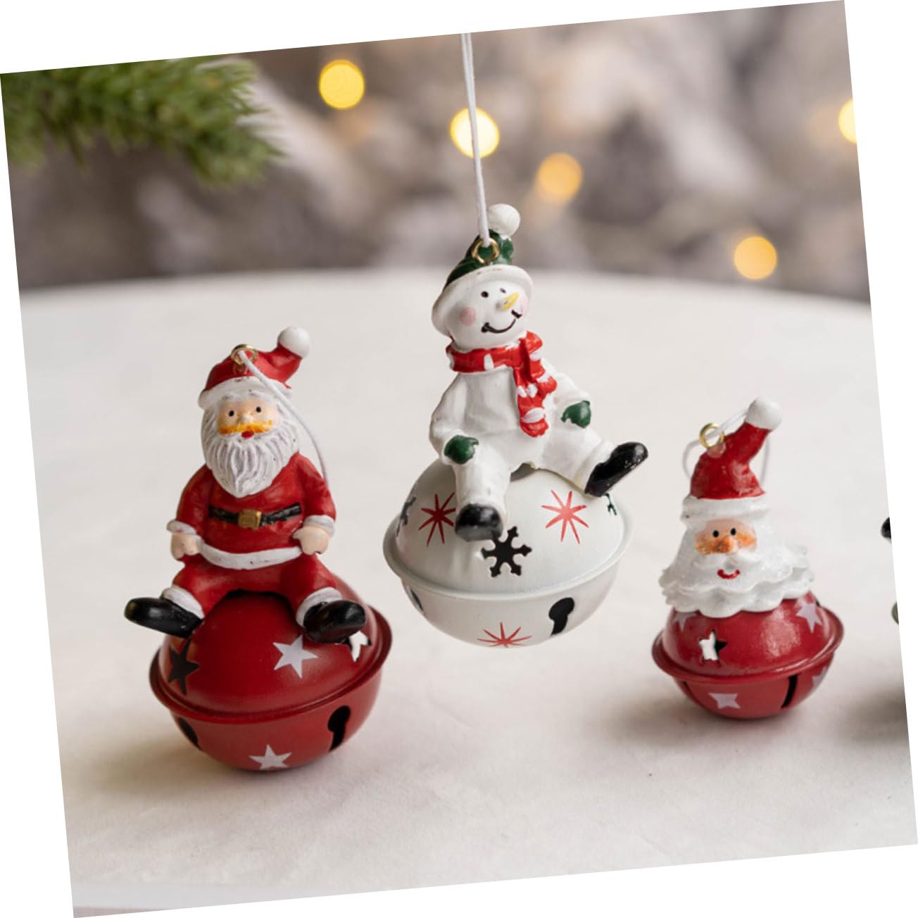 12 Pz Ciondolo Campana Di Natale Campane Di Slitta Di Natale Ornamento Di Addobbi Natalizi Pendenti Dell'albero Di Campana Di Pendente Ferro Battuto PRETYZOOM