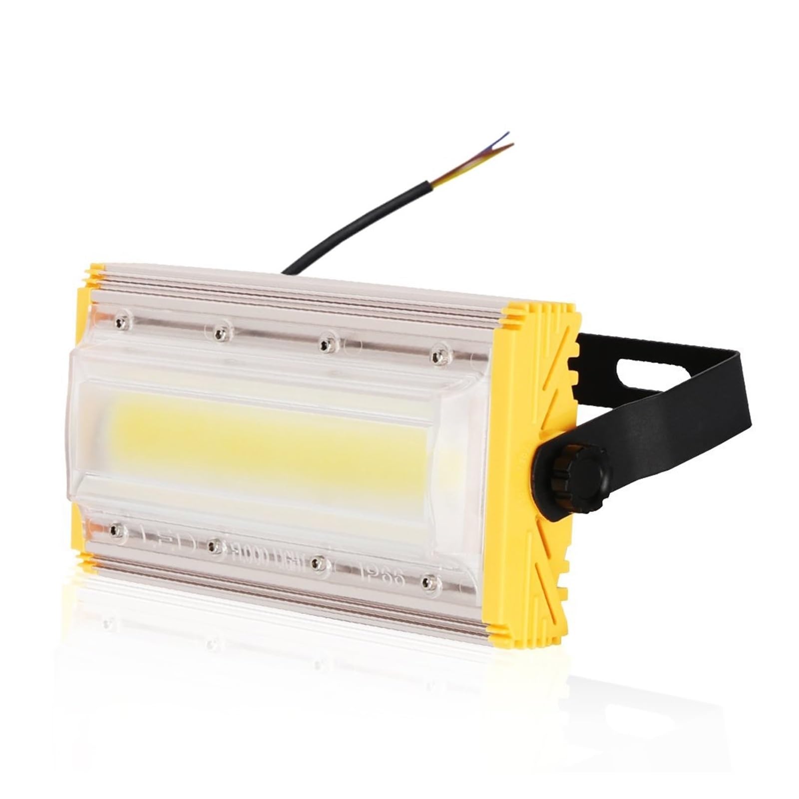 JOLIANE 50W Floodlight Outdoor COB Flood Light Projector Reflector Lamp Waterproof Spotlight Construction Lamp Lighting(Cold White)