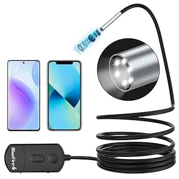 ファイバースコープ 高輝度白色LED4灯 ф5,5mm 特注仕様長3m Amazon.co.jp: ファイバースコープ デジタル内視鏡 1080P HD