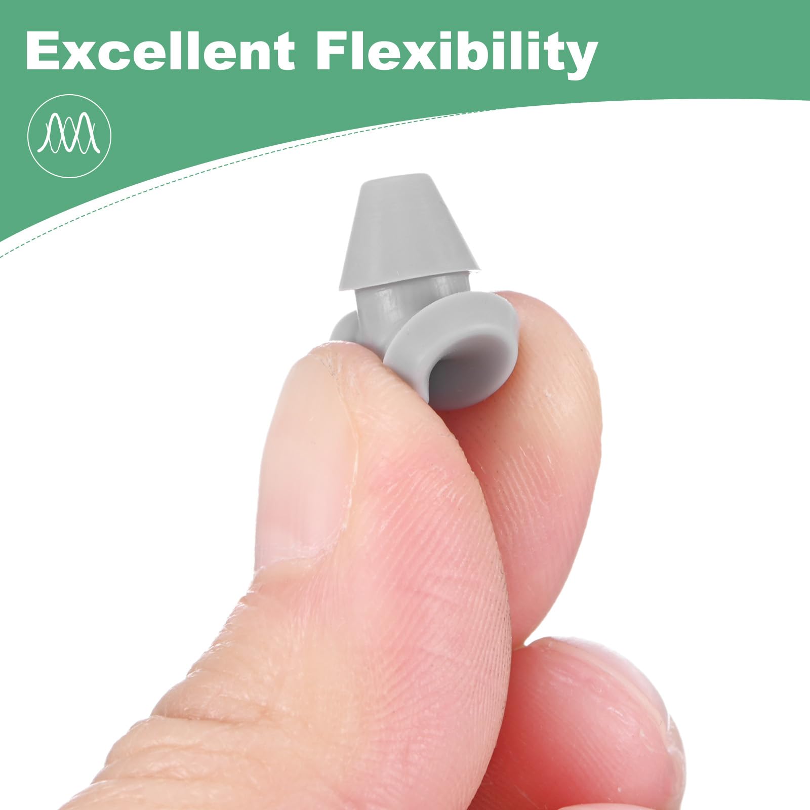 M METERXITY 50-Pack Silicone Hole Plugs, Snap in Locking Hole Plugs for 6-7mm Hole - Image 4