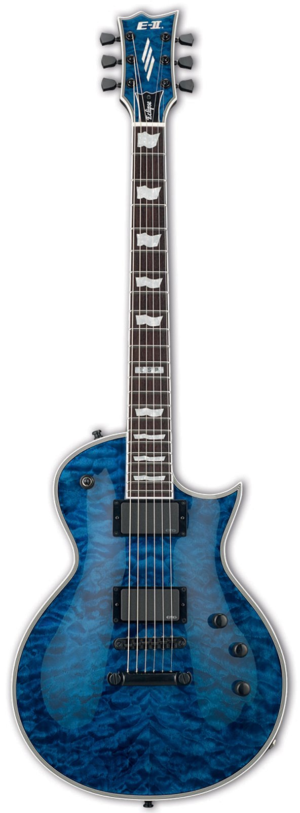 ESP E-II Eclipse Electric Guitar with Case, Marine Blue : Amazon