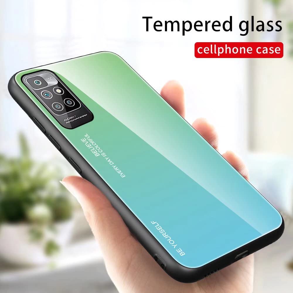 JIAFEI Handyhülle Für Xiaomi Redmi Note 11 Pro – Glas-Rückseite Mit Farbverlauf & TPU Schutz