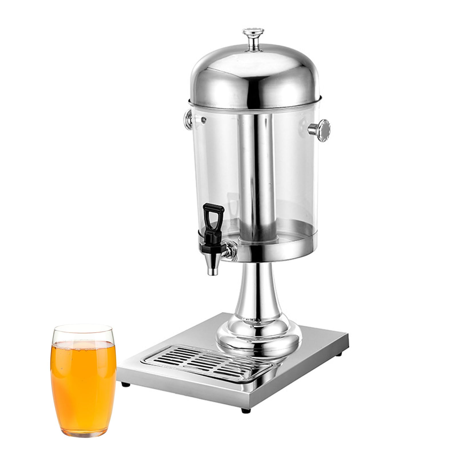 Distributeur de boissons froides et chaudes en acier inoxydable avec robinet