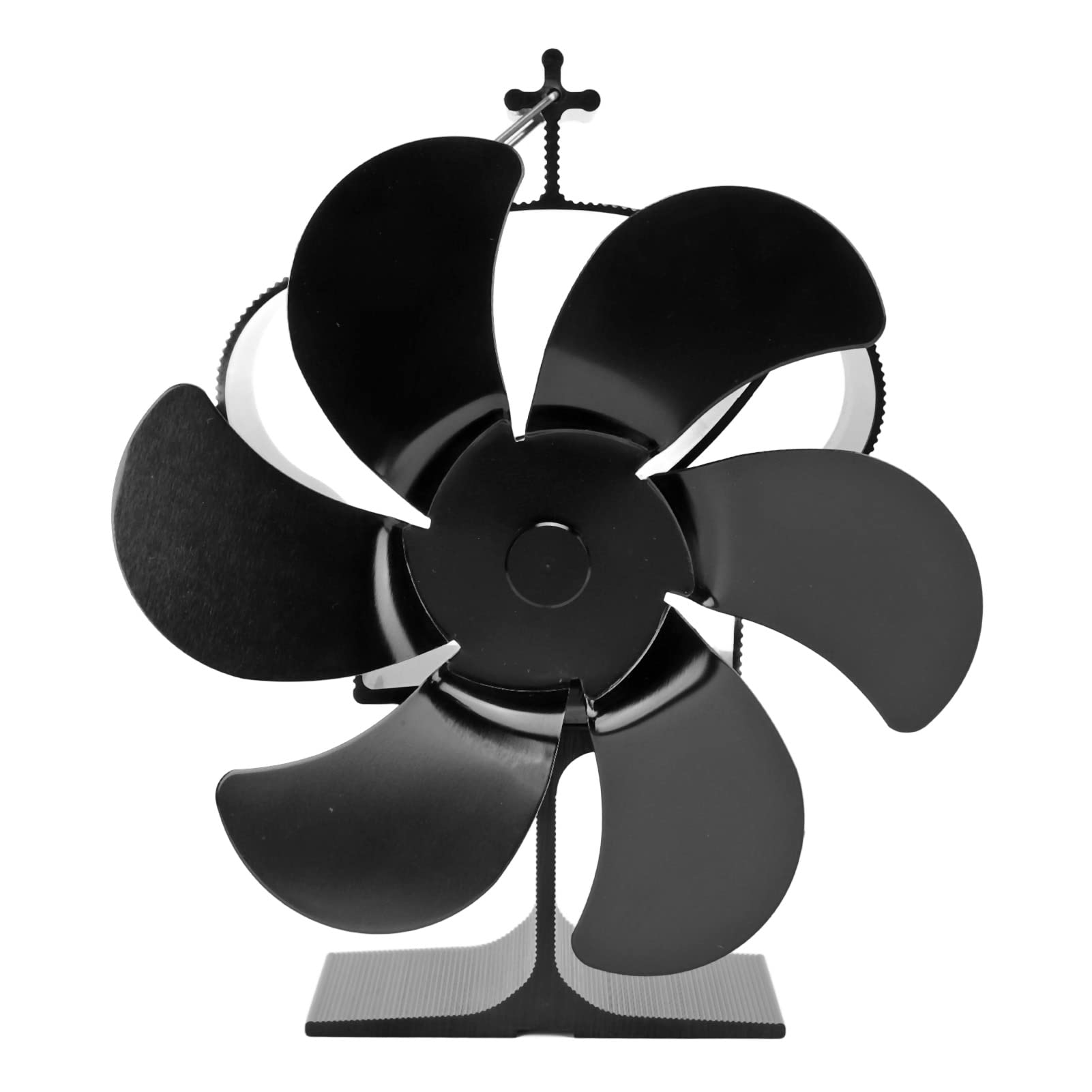 Wärmebetriebener Ofenventilator, Holzofenventilator, Kaminventilator, 6 Flügel, Selbststartend, Leiser Betrieb, Keine Batterien Erforderlich für Holz-Gas-Pelletöfen