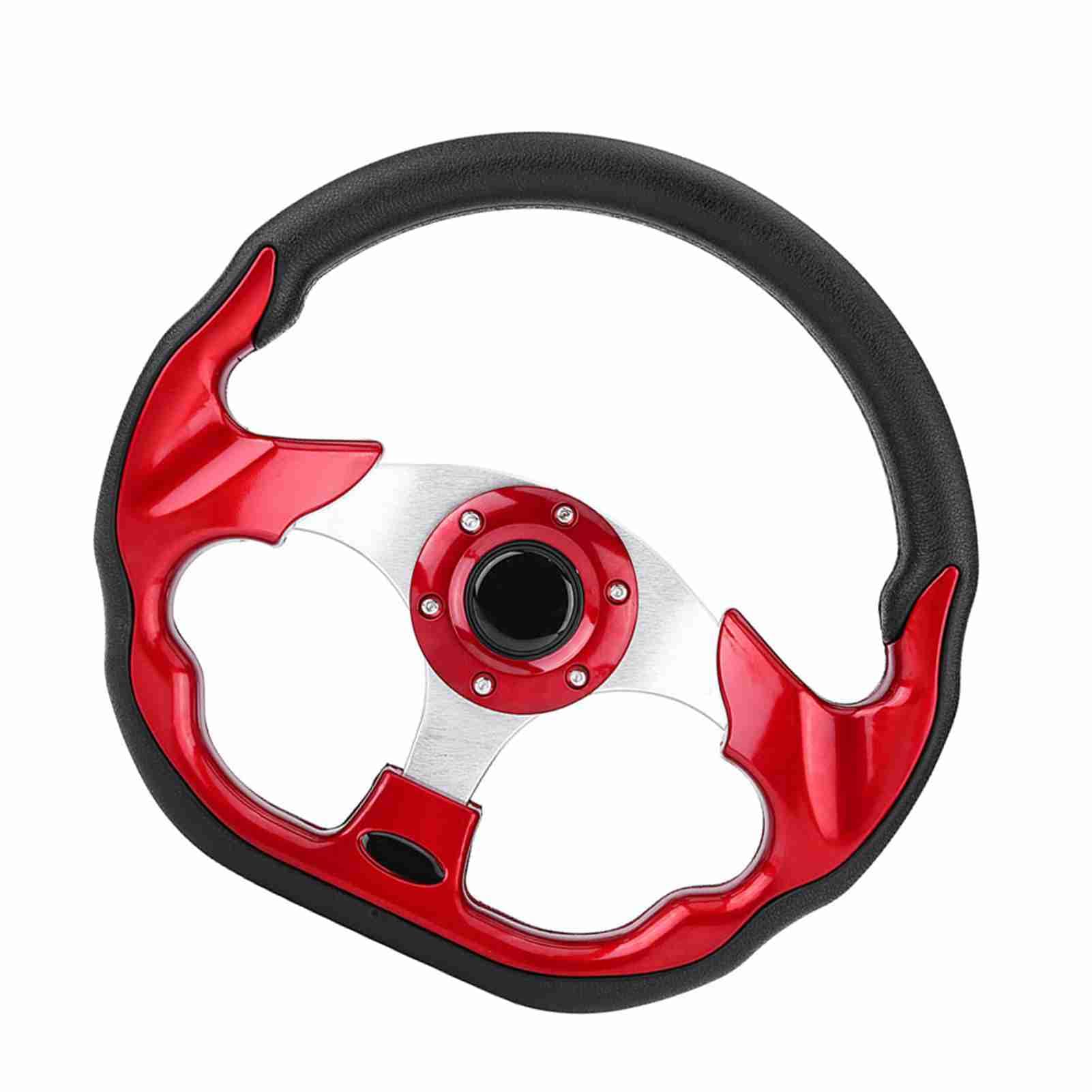 Kierownica Wyścigowa 320 Mm Zamszowa Skóra z Włókna Węglowego Antypoślizgowa Uniwersalne Dopasowanie do Zmodyfikowanych Samochodów Driftowych Wydajność Aluminiowa Rama Kierownica (czerwony)