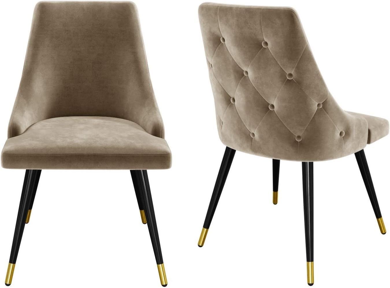 Tan velvet dining chairs Outlet