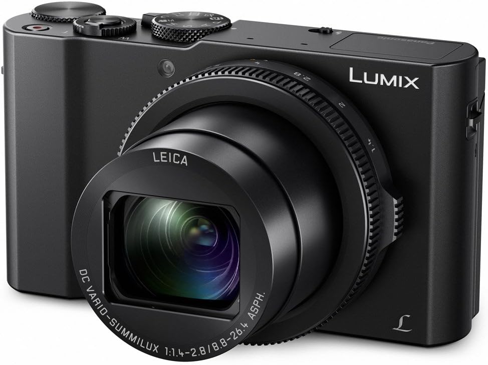 Panasonic LUMIX LX10 4K Digital Camera, 20.1 Megapixel 1-Inch Sensor, 3X LEICA DC VARIO-SUMMILUX Lens, F1.4-2.8 Aperture, POWER O.I.S. Stabilization, 3-Inch LCD, DMC-LX10K (Black)