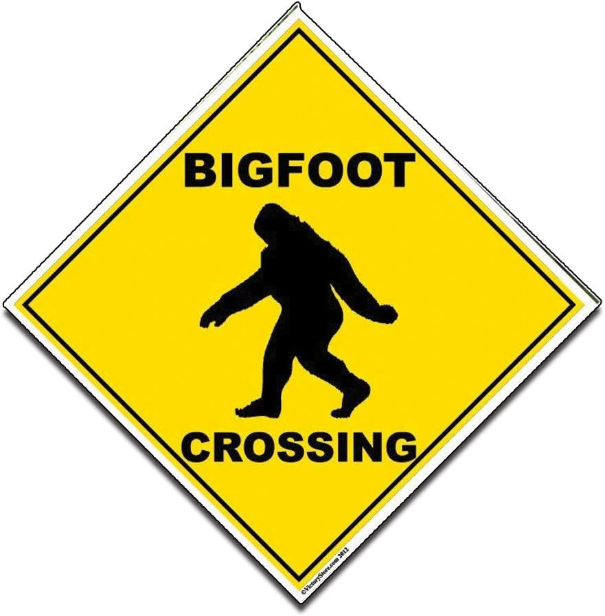 VictoryStore Outdoor Signs - Bigfoot Crossing Sign - 22 inches Corrugated Plastic Diamond Shaped
