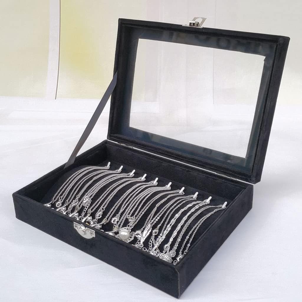 Jewelry Case Jewelry Box Jewelry Organizer Women's Jewelry Box Simple High-end Jewelry Storage Box with Mirror Jewelry Case Suitable for Necklace Bracelet Jewelry Storage