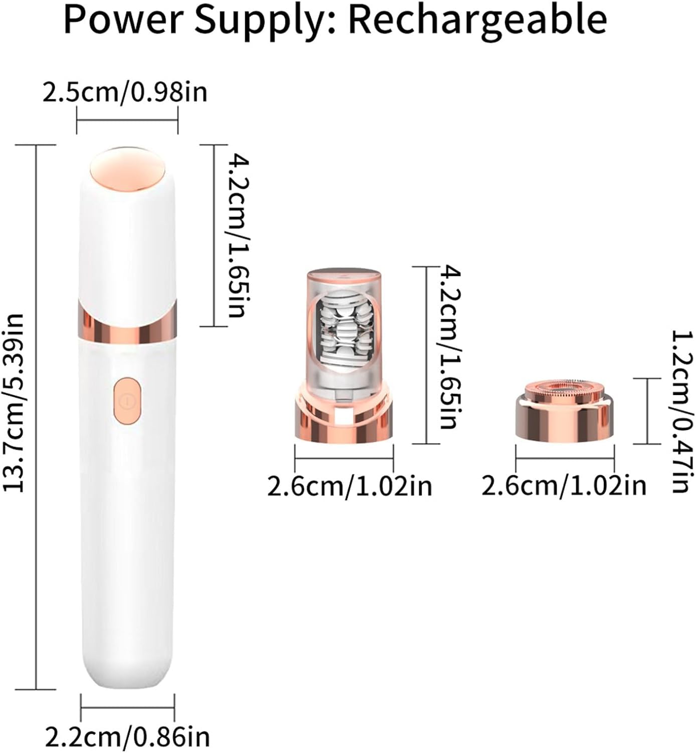 Depiladora Facial Mujer - Depiladora Facial EléCtrica Recargable 2 En 1 Con Luz Led, DepilacióN Precisa E Indolora Para Una Piel Suave En Rostro, Barbilla Y Labio Superior (Rosa)