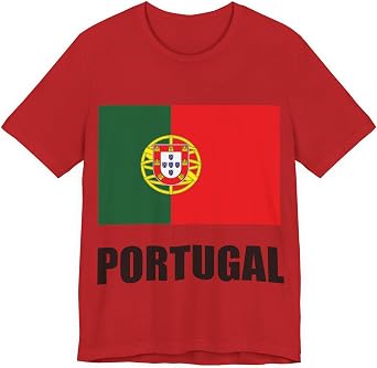 Portugal Flag T-Shirt - A Soccer Fan T-Shirt - Patriotic Portugal Pride Gift for Men Women - National Team
