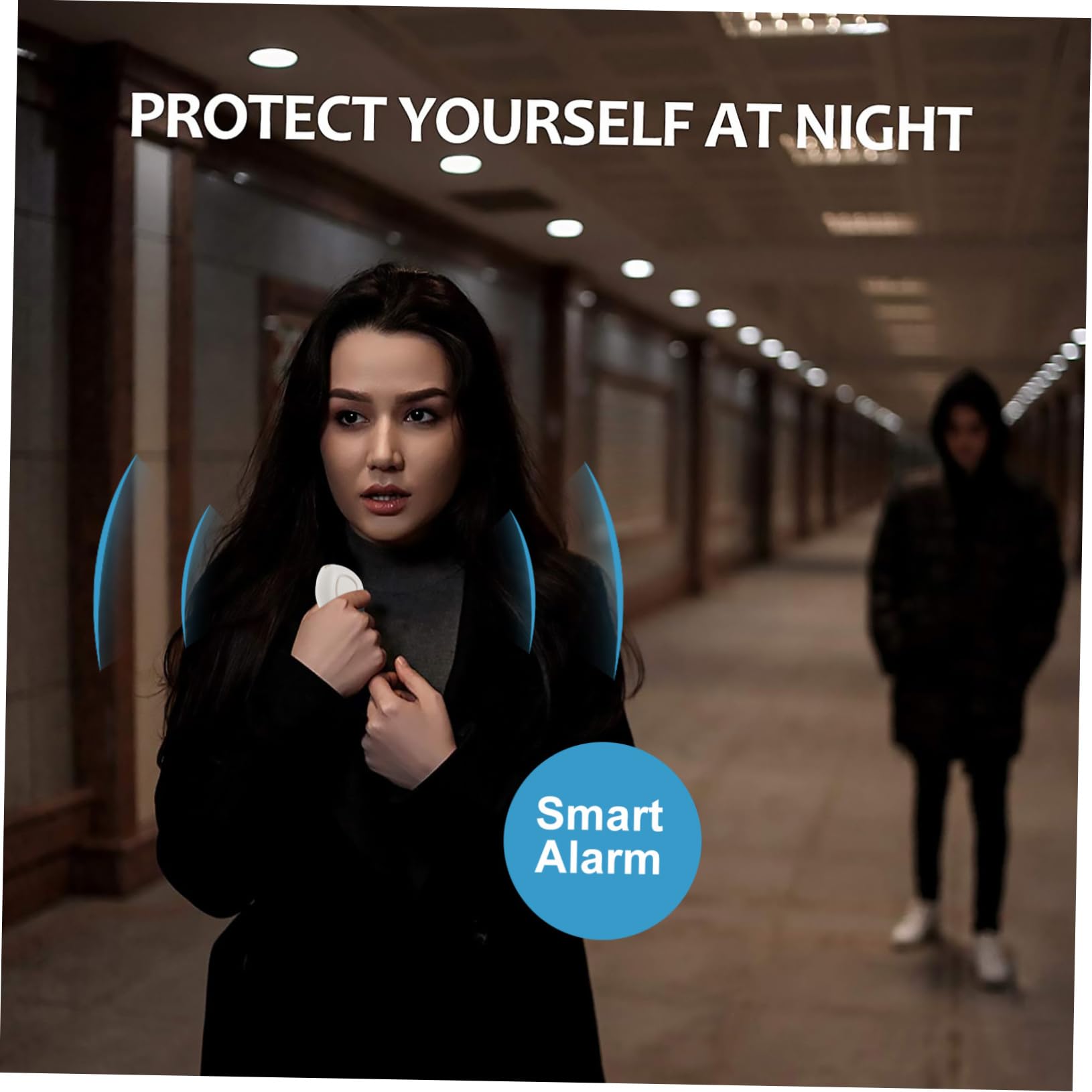 jojofuny Lot De 5 Alarmes De Poche pour Bouton Durgence Porte-clés Dalarme Personnelle avec Lumières LED Lumineuses