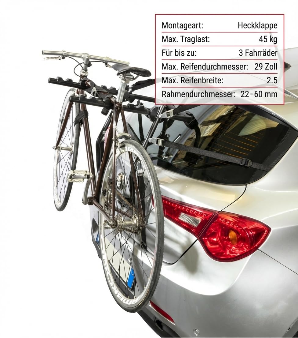 Portabicicletas Trasero de Viaje Compatible con Hyundai i30 (FD) Wagon 10-12.