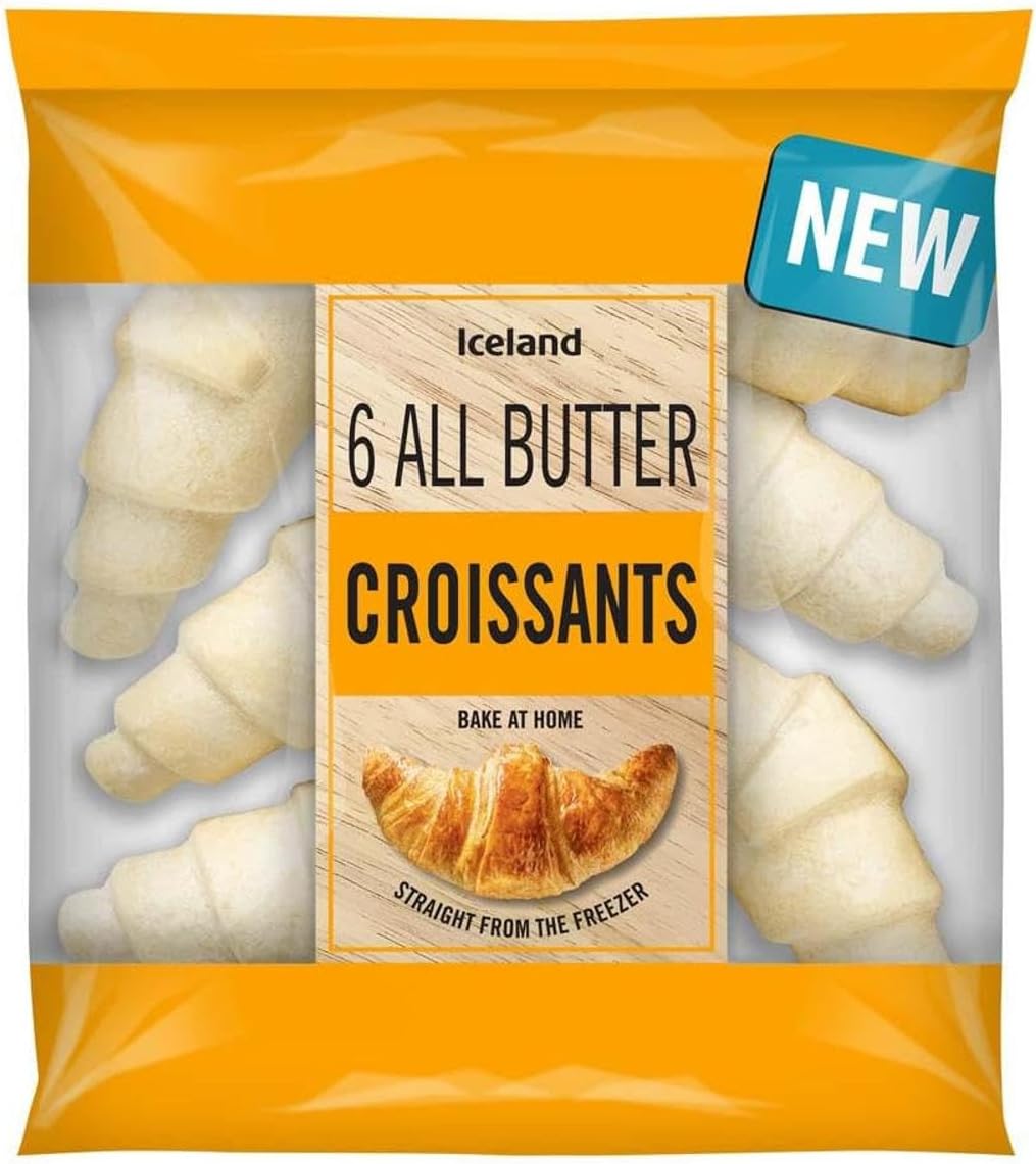 Iceland 6 All Butter Croissants 351g (Frozen)