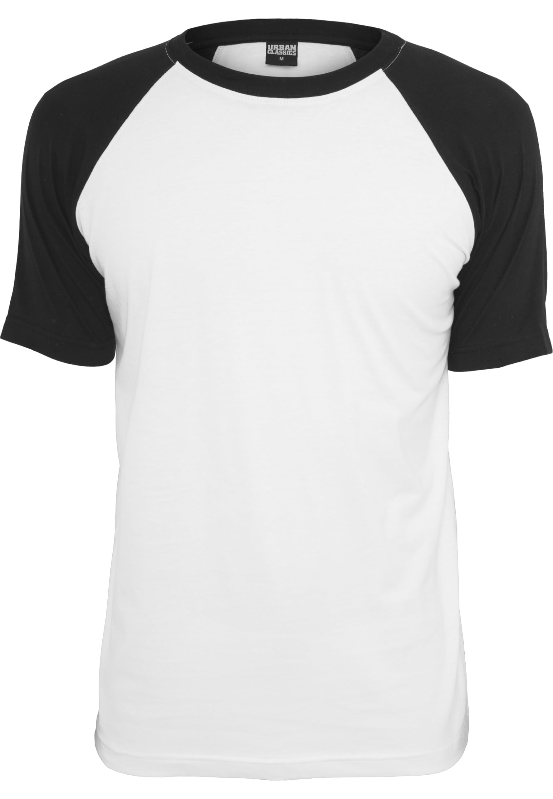 Urban Classics Men's Raglan Contrast Tee T-Shirt, Multicoloured-Mehrfarbig (Wht/Blk 224), Small