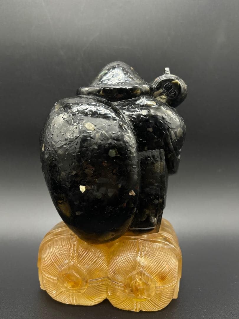 天然石　大黒天(大中小セット)　金運　シトリン　ゴールデンシャインオブシディアン Amazon.co.jp: 天然石 大黒天(大中小セット) 金運 シトリン ゴールデン