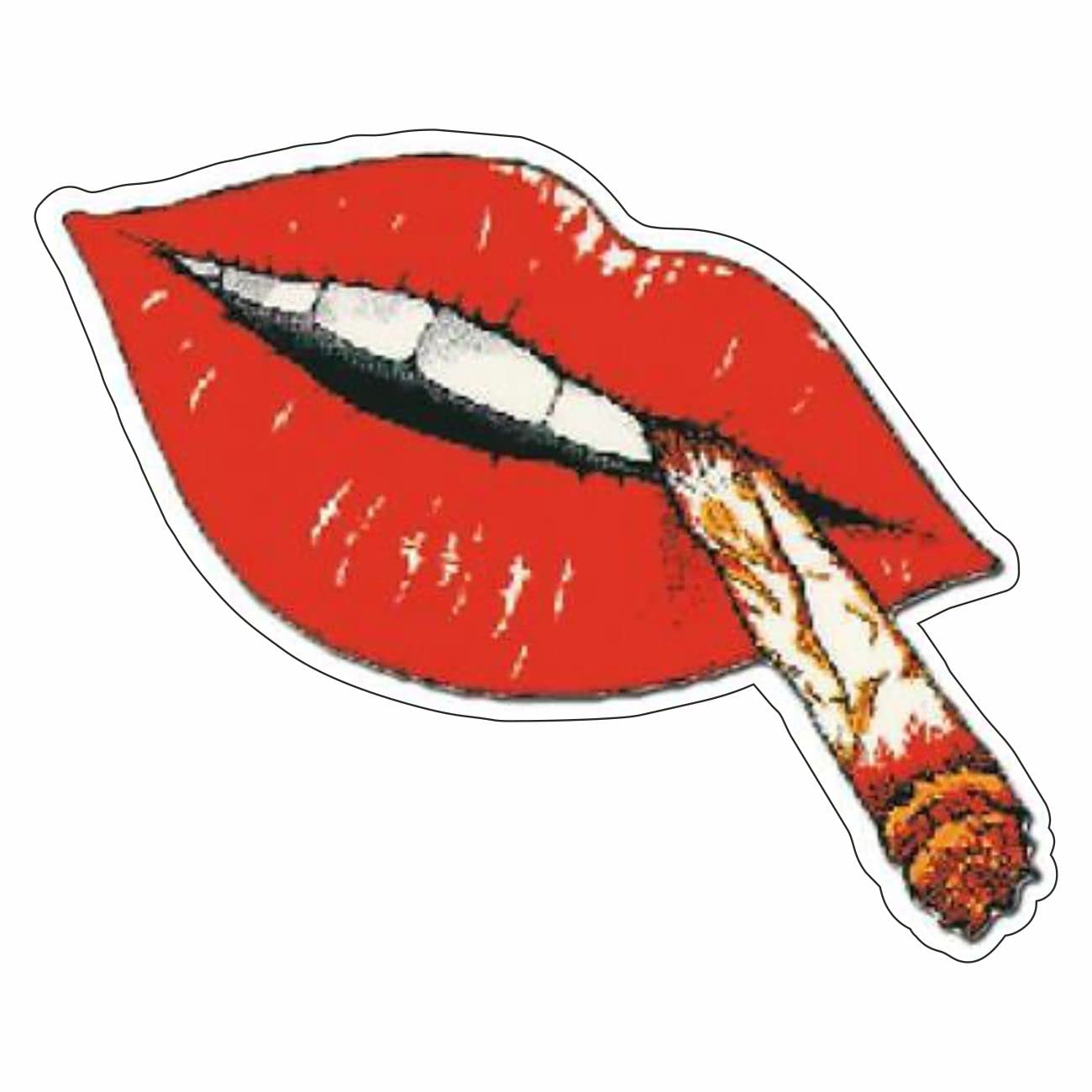 Adesivo Vagabondo Hippie chitarra vintage anni 80 sticker 12cm auto