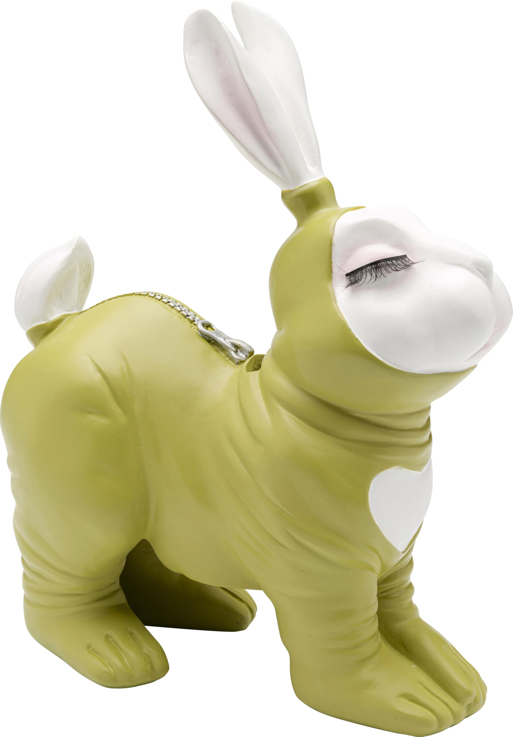 Kare Design Spardose Fetish Bunny Standing, Grün-Weiß, 27cm Höhe