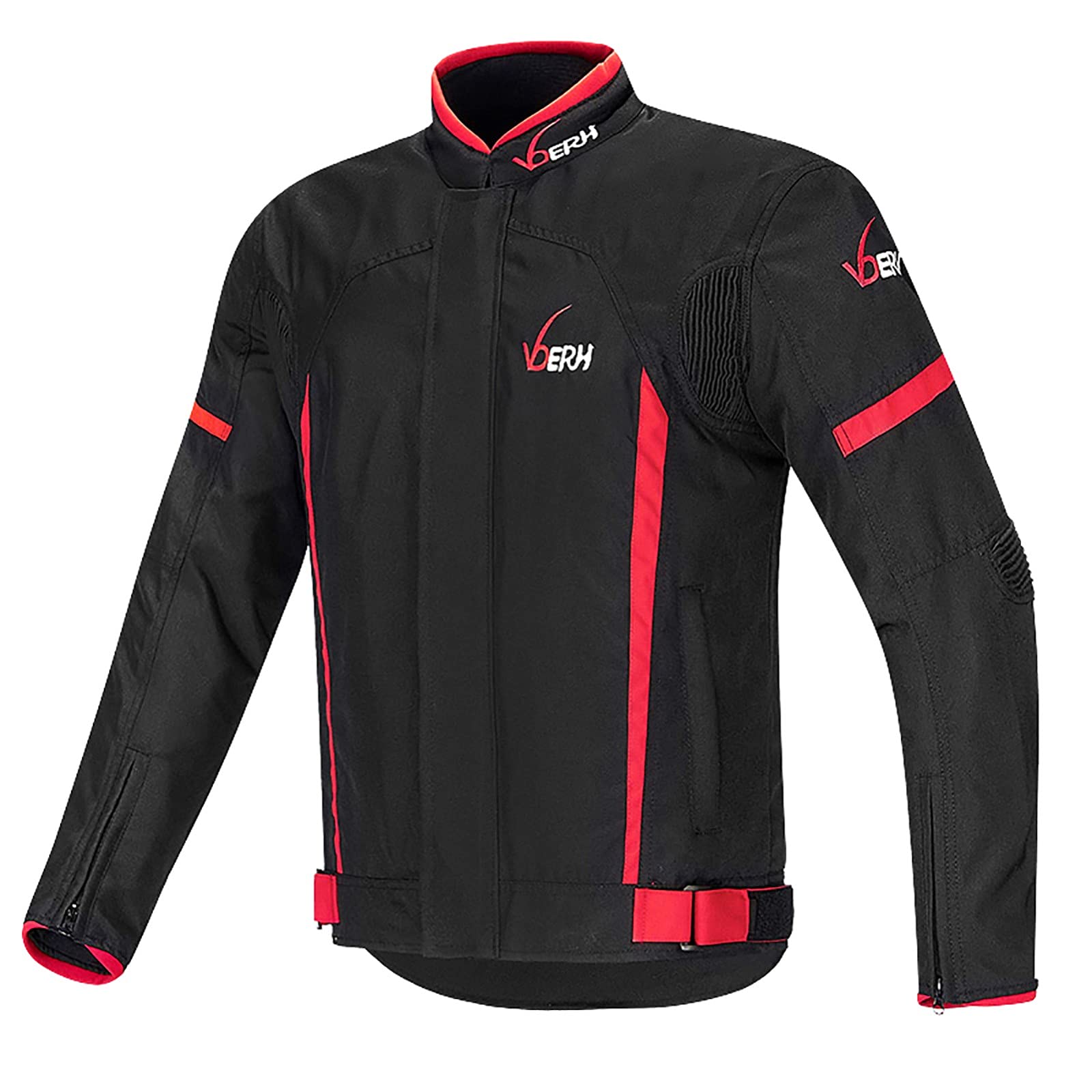 Giacca da Moto con Protezioni e Rivestimento Termico Interno Giubbotto Moto Certificata CE Manica Staccabile Gilet Termico 4 Stagioni per Touring Racing