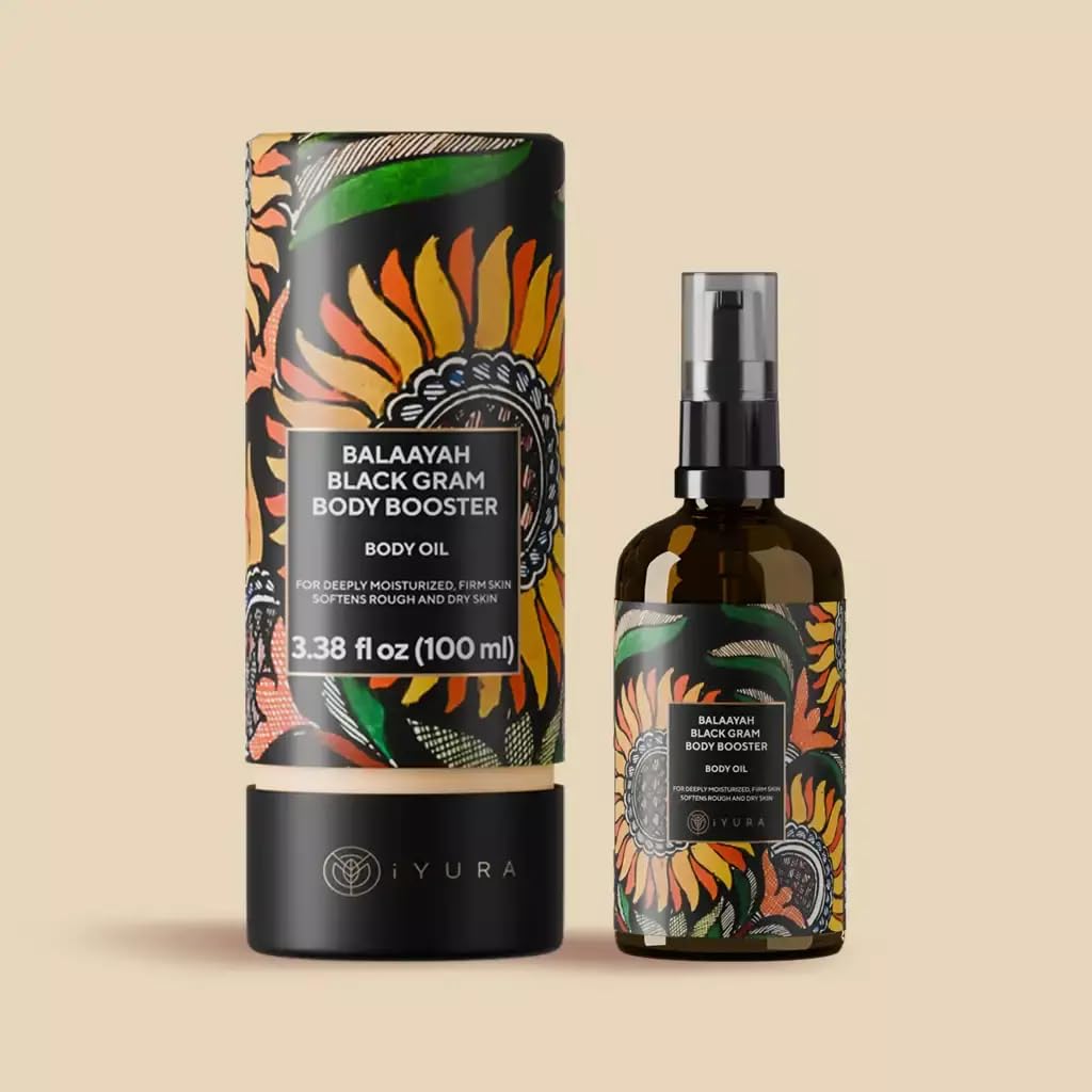 iYURA Balaayah Black Gram Body Oil for Dry, Mature Skin