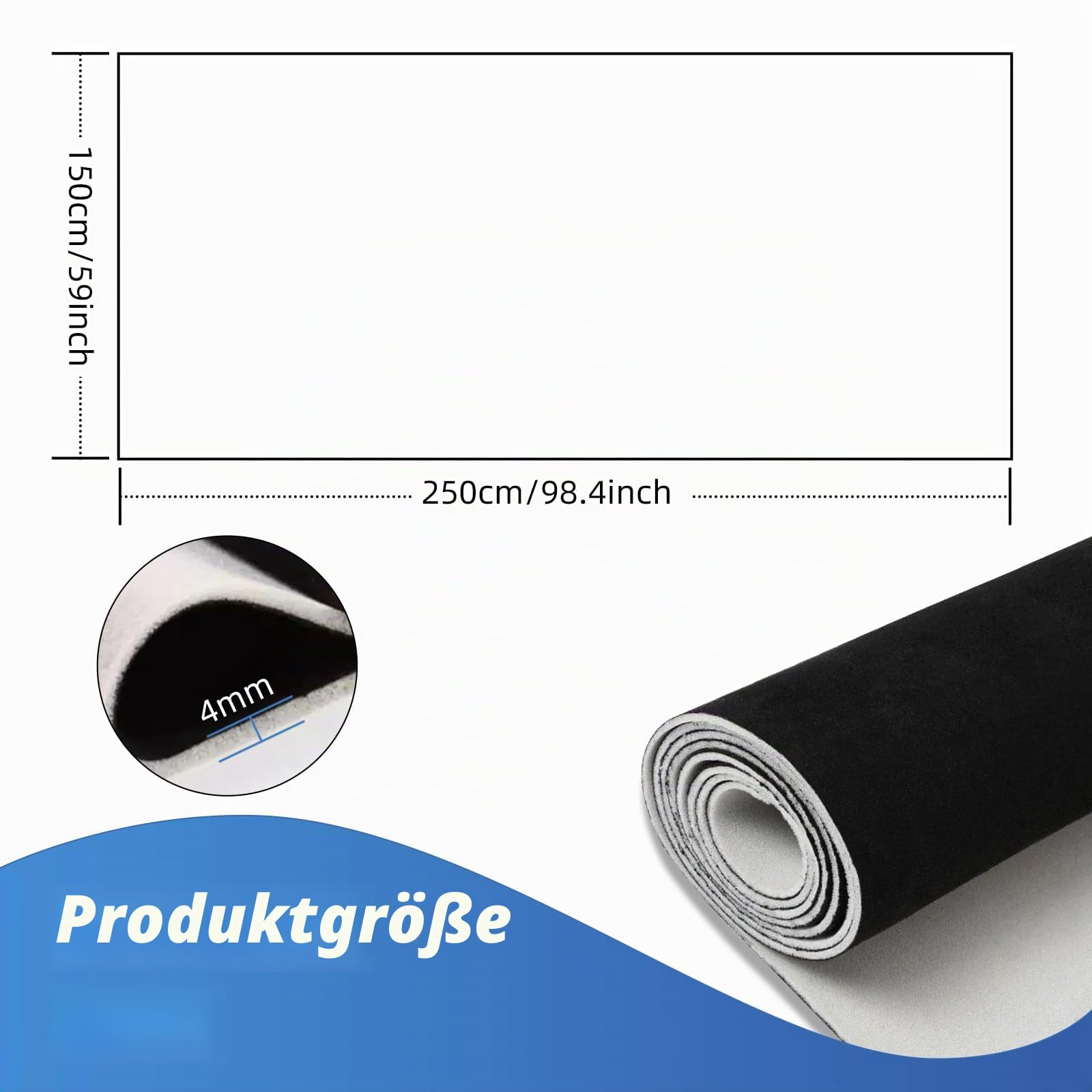Dachhimmel Stoff, Wildleder Autohimmelstoff,(250x150cm)