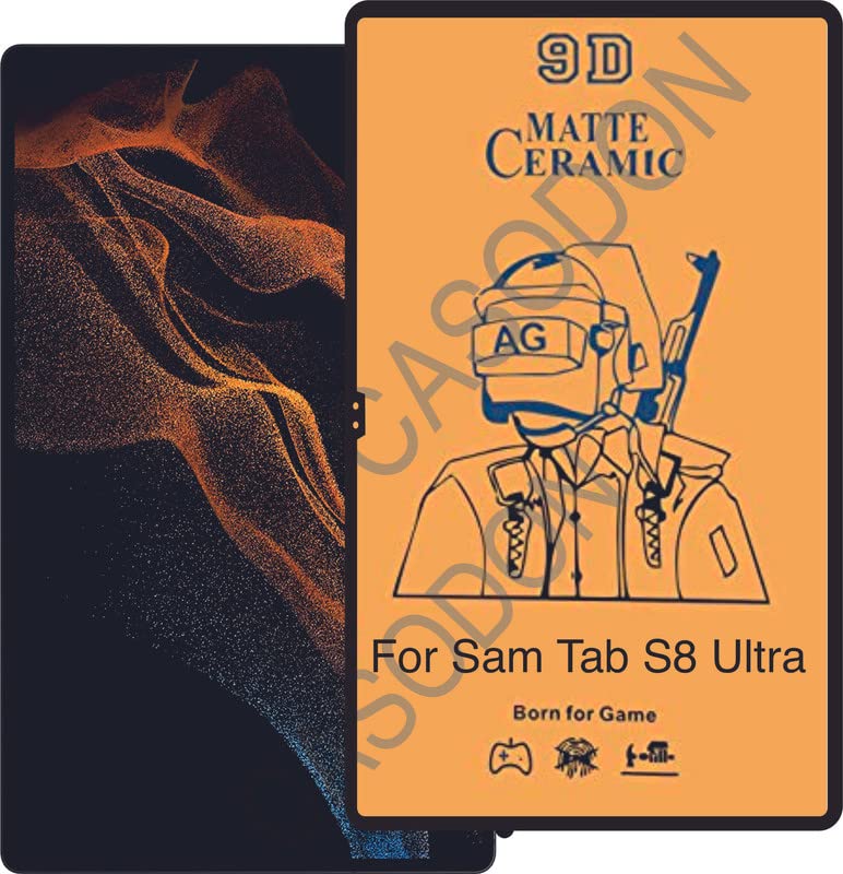 Casodon Armour 9H High Definition Edge to Edge Matte Finish Screen Guard for Samsung Galaxy 14.6 inch Tab S8 Ultra SM-X900/SM-X906 (Black, Full Glue) (B0B1F66MCT) Amazon Price History, Amazon Price Tracker