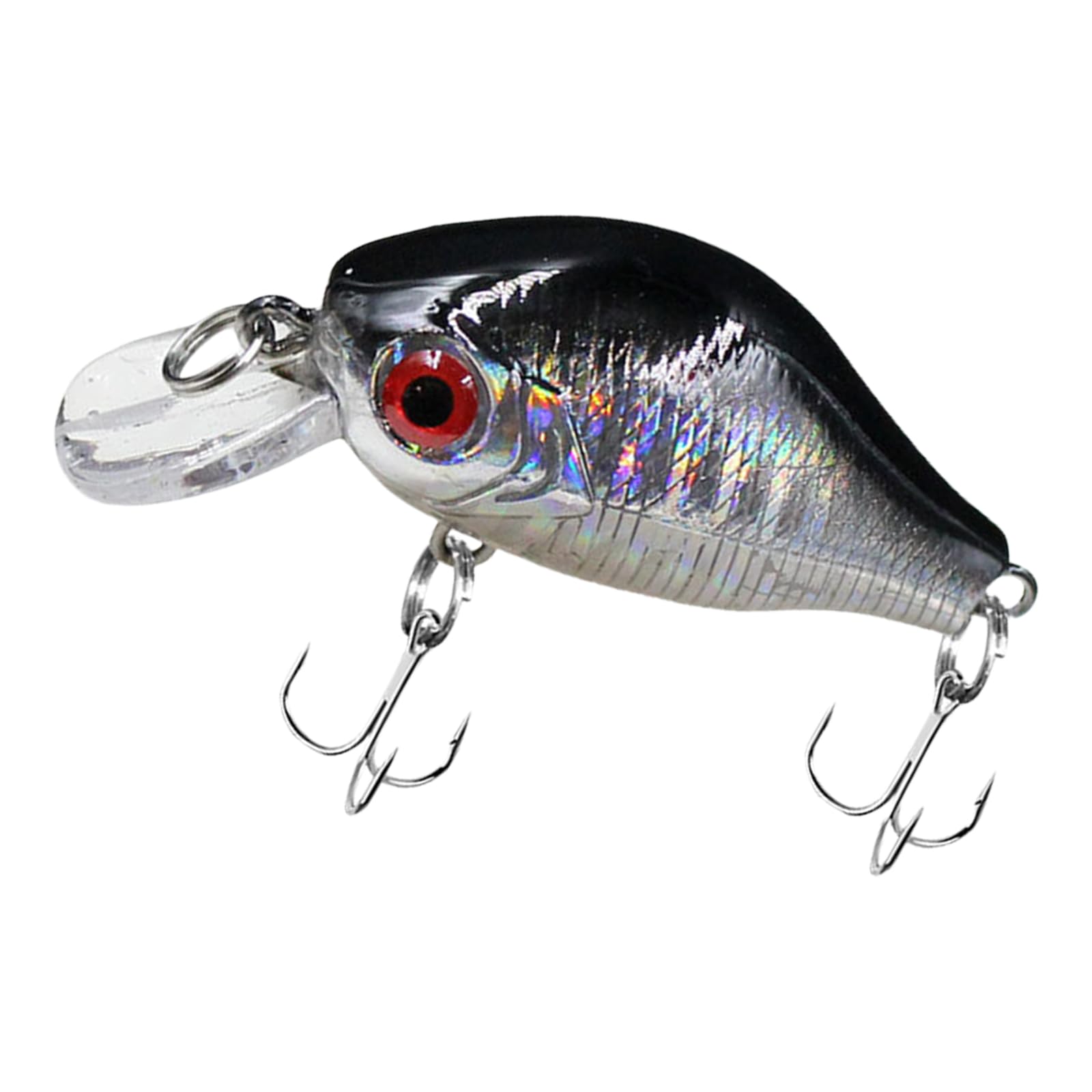 Kelisdi 6cm Small Crankbaits with Hook for Trout Fishing Artificial Minnow Fishing Lures Swimbait Crankbait for Small Minnow Lure