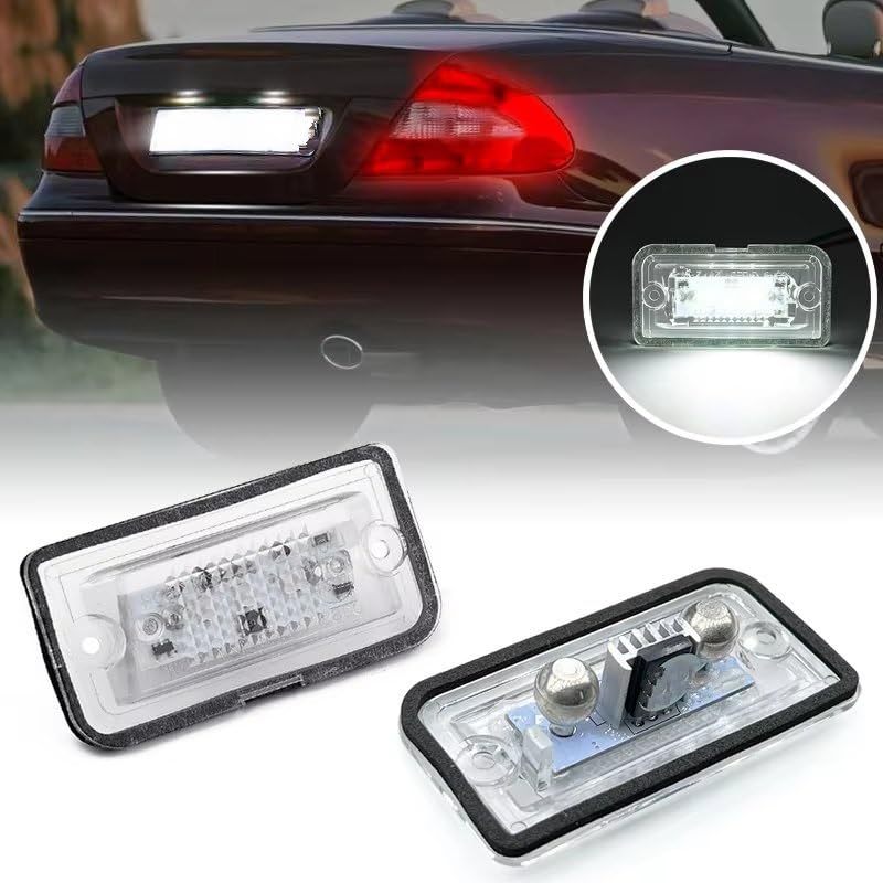 Lámpara de matrícula para Benz CLK-Class A209 2002-2010 juego de 2 piezas 2