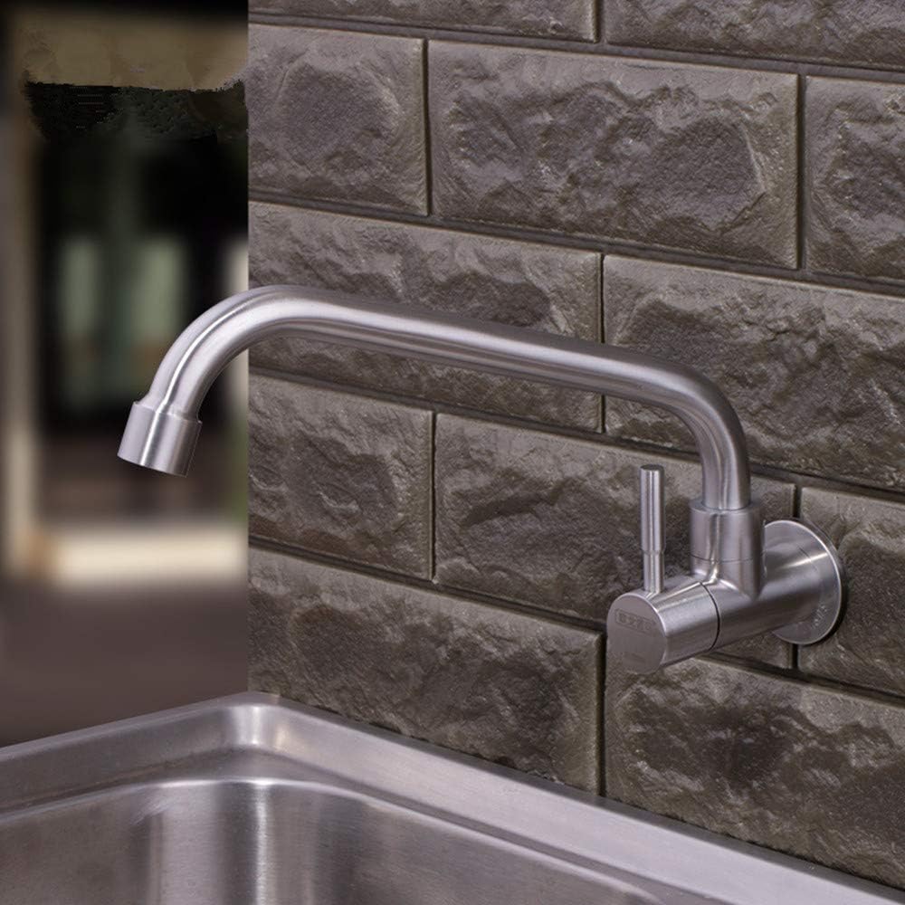 Grifo Montado En La Pared G1/2, Grifo De Agua Para Lavabo De Cascada Fria Individual Accesorio De Bano Oro Rosa 92006564