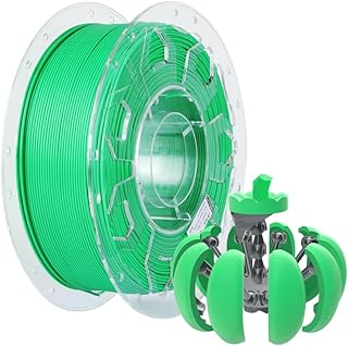 Creality PLA Filament 1.75mm, 1.75mm 3D Printer Filament, 1.0kg (2.2lbs) Spool, No Warp Enhanced Toughness, Dimensional Accuracy ±0.03mm Printing Filament, Suitable for FDM 3D Printers (Green)
