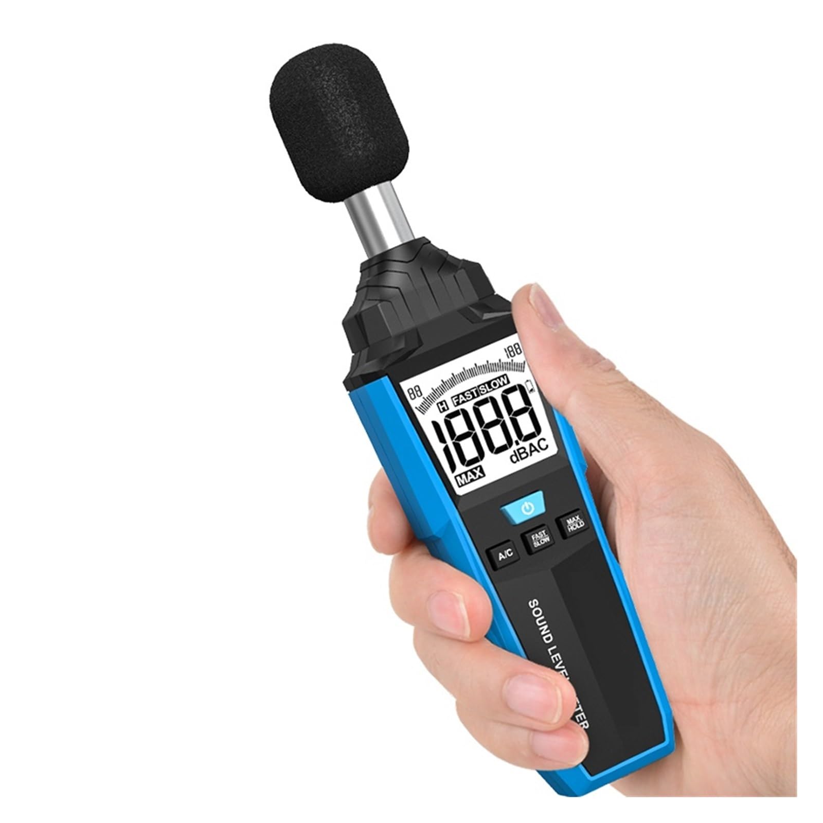 Poziom Dźwięku 30-130dB Decybel Db Hałas Automatyczna Regulacja Szybki Zakres A/C Ważony Wyświetlacz Numeryczny Miernik Hałasu Dźwięku Szerokie Zastosowanie