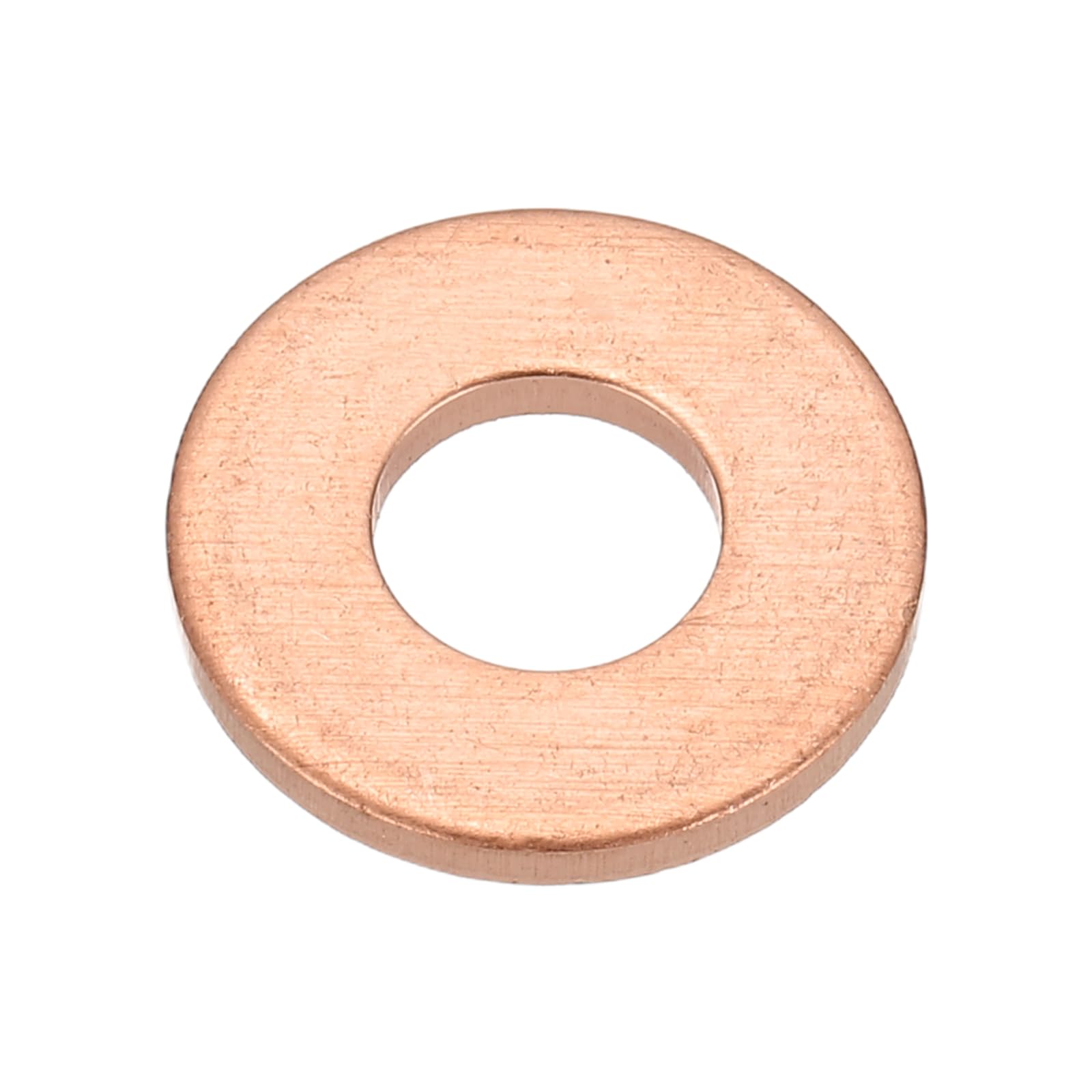 PATIKIL M8x18x2mm Flat Copper Washers, 12 PCS Copper Automotive Drain Plug Gaskets Flat Ring Oil Crush Washer Spacers for Faucets Garden Bolts Screws Hose, Purple