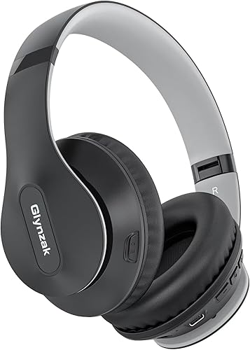 Auriculares inalámbricos Bluetooth sobre la oreja, auriculares estéreo de alta fidelidad de 65 horas con micrófono y modos 6EQ, auriculares