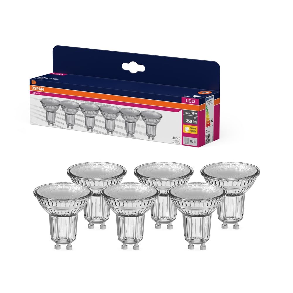 Osram Led Bulb Gu10 4.3W 827 36° 6-Pack