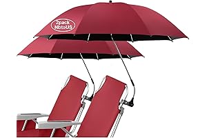 2 PCS Beach Chair Umbrellas for Adults