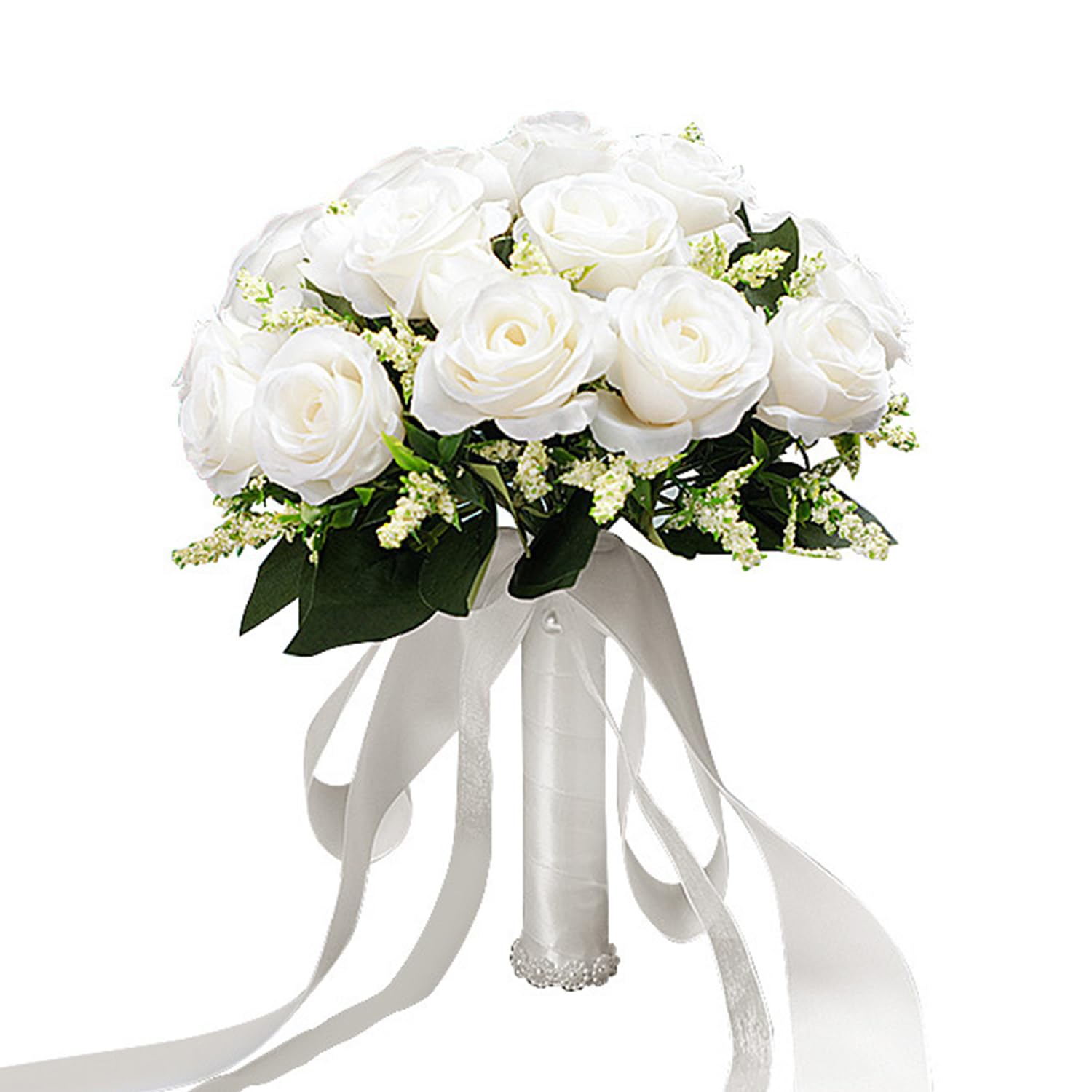 Amazon.de: Xusxes Brautstrauss Hochzeit Knstlich Brautstrauss Weie Perlen  Brautstrauss Hochzeit, Blumenstrau, Wei Geflschte Rose Braut Bouquet,Brautstrau  Knstlich (25 * 25 cm)