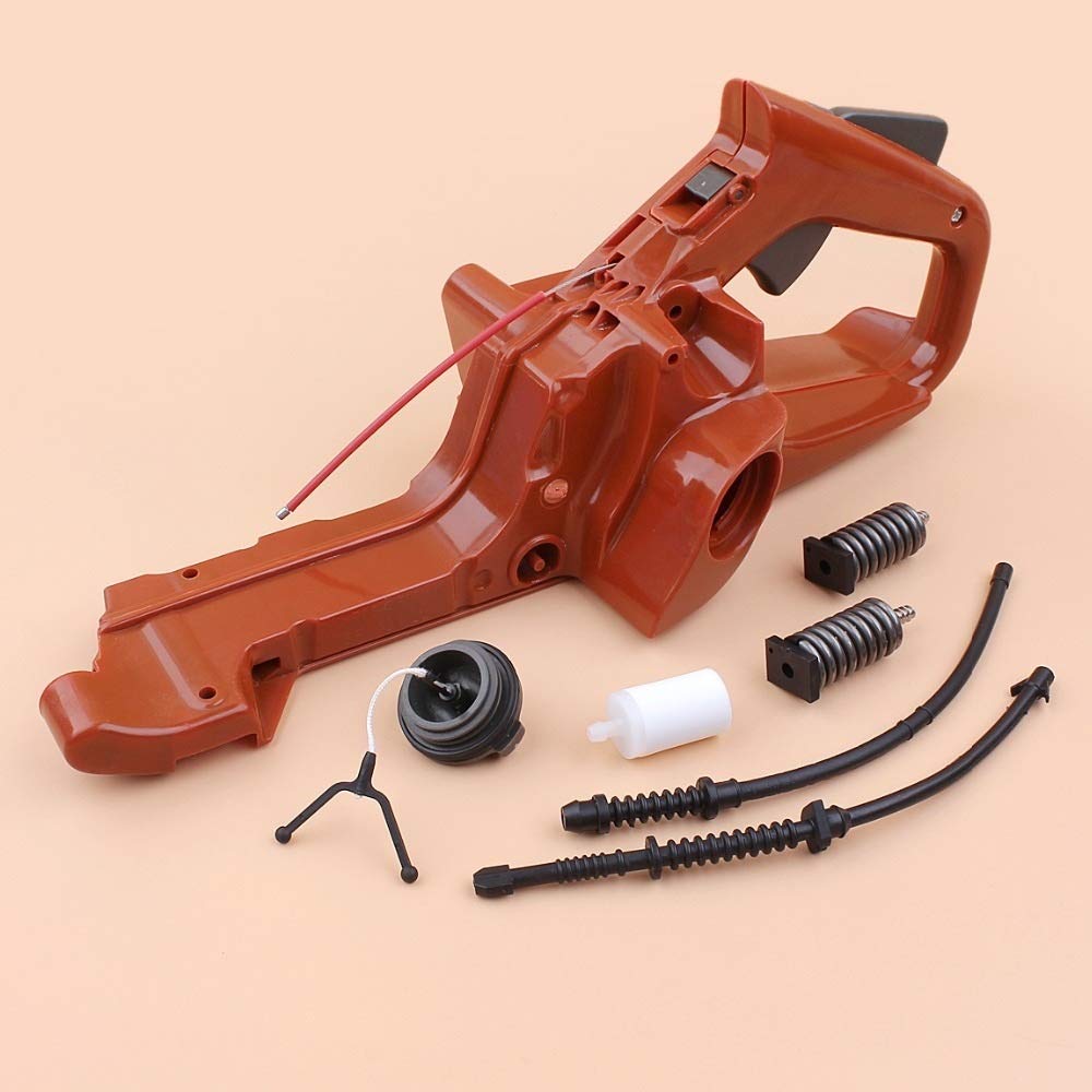 Kit de manija Trasera para Tanque de Combustible Compatible con motosierras de Gasolina 450 450E 445 445E de Repuesto 525862104, 525862101